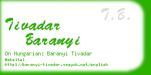 tivadar baranyi business card